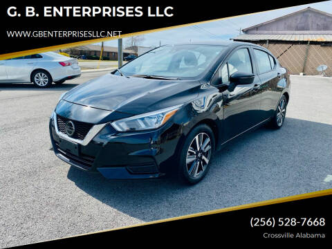 2021 Nissan Versa for sale at G. B. ENTERPRISES LLC in Crossville AL