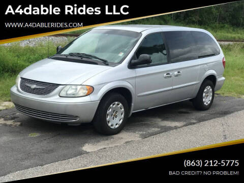 2002 Chrysler Town and Country for sale at A4dable Rides LLC in Haines City FL