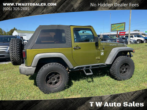 2007 Jeep Wrangler for sale at T W Auto Sales in Science Hill KY