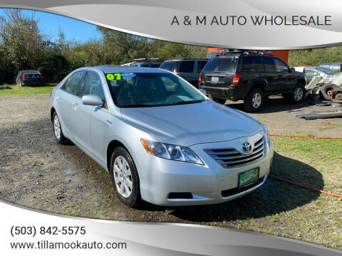 2007 Toyota Camry Hybrid for sale at A & M Auto Wholesale in Tillamook OR