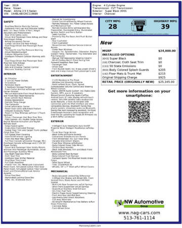 2019 Nissan Altima 2.5 S