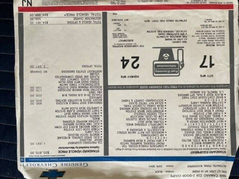 1999 Chevrolet Camaro Z28 SS