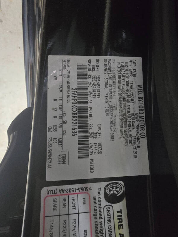 2011 Ford Fusion Sport