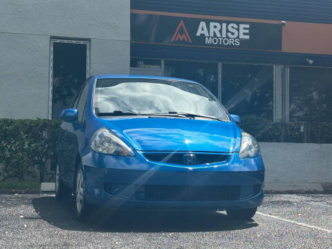 2008 Honda Fit for sale at ARISE MOTORS in Pompano Beach FL