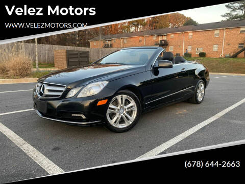 2011 Mercedes-Benz E-Class for sale at VELEZ MOTOR SALES LLC in Norcross GA
