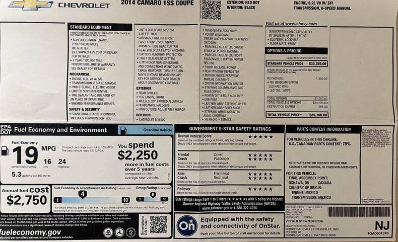 2014 Chevrolet Camaro SS