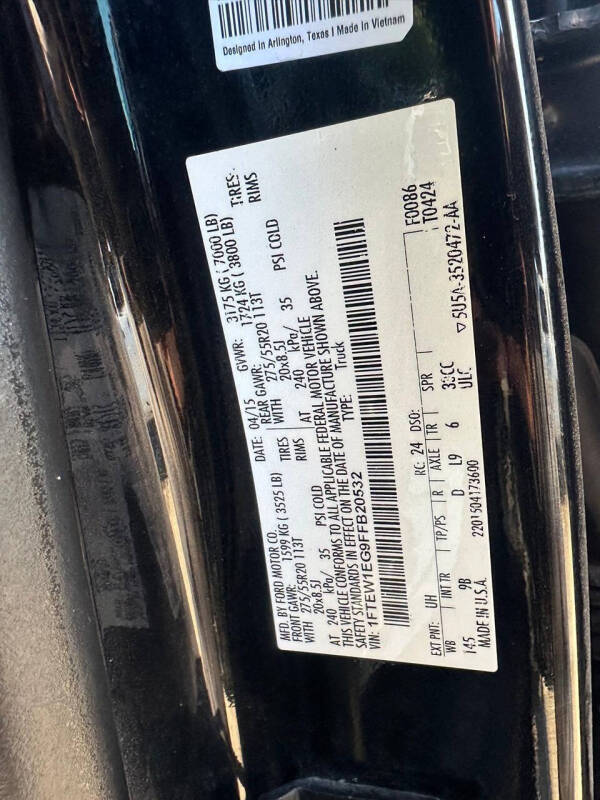 2015 Ford F-150 Platinum