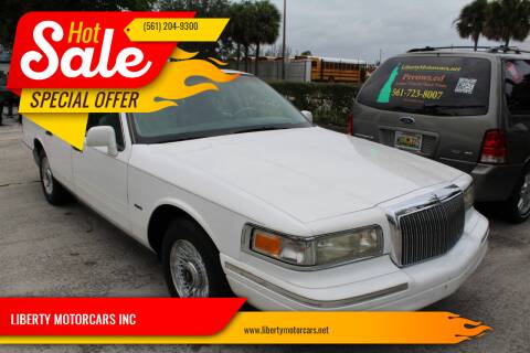 1996 Lincoln Town Car for sale at LIBERTY MOTORCARS INC in Royal Palm Beach FL
