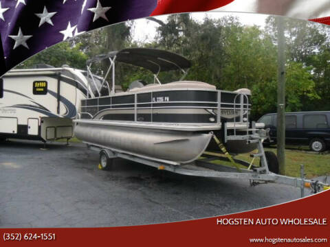 2013 SYLVAN PONTOON 20'8" MIRAGE 8520 for sale at HOGSTEN AUTO WHOLESALE in Ocala FL