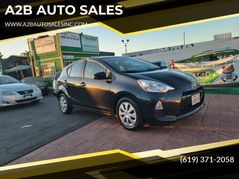 2012 Toyota Prius c for sale at A2B AUTO SALES in Chula Vista CA