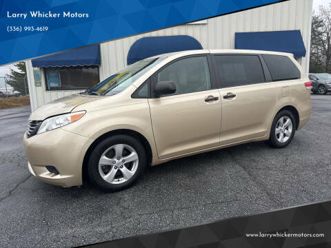 2014 Toyota Sienna for sale at Larry Whicker Motors in Kernersville NC