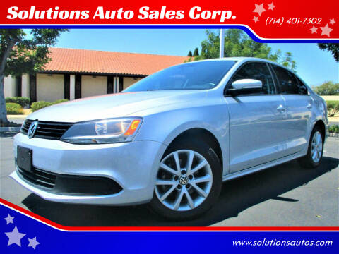 2012 Volkswagen Jetta for sale at Solutions Auto Sales Corp. in Orange CA