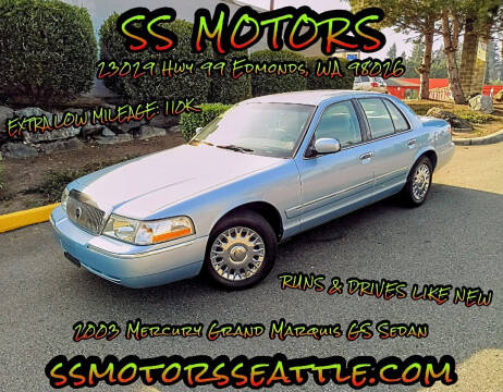 2003 Mercury Grand Marquis for sale at SS MOTORS LLC in Edmonds WA