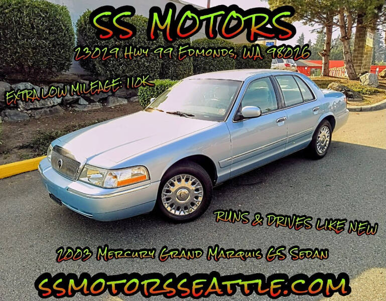 2003 Mercury Grand Marquis for sale at SS MOTORS LLC in Edmonds WA