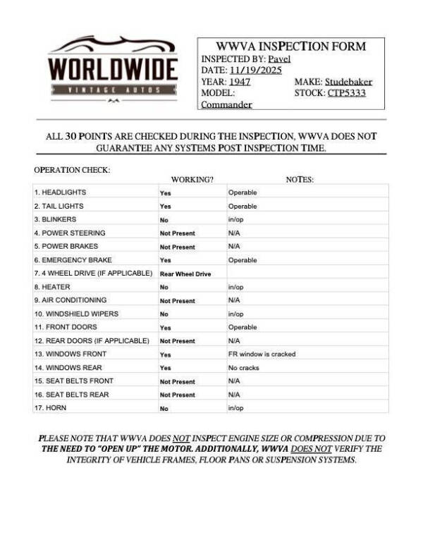 1947 Studebaker Commander