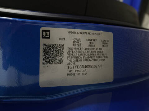 2025 Chevrolet Corvette Stingray