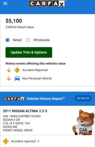 2011 Nissan Altima 2.5 S