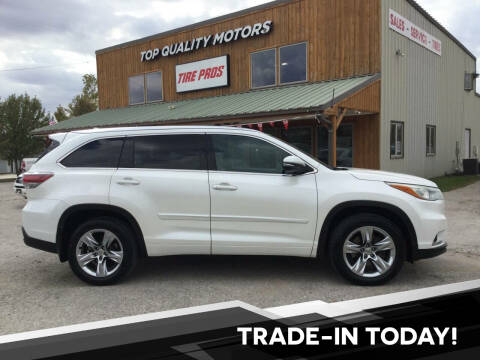 2014 Toyota Highlander for sale at Top Quality Motors & Tire Pros in Ashland MO