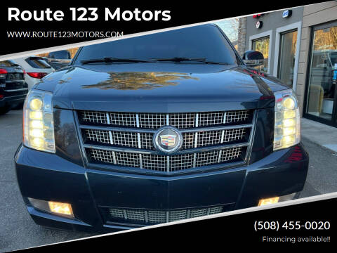 2013 Cadillac Escalade for sale at Route 123 Motors in Norton MA