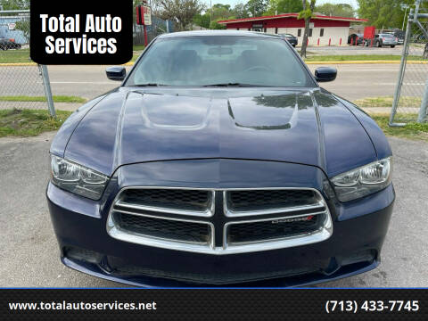 2014 Dodge Charger for sale at Total Auto Services in Houston TX