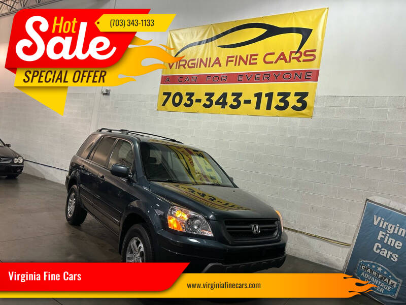 2003 Honda Pilot for sale at Virginia Fine Cars in Chantilly VA