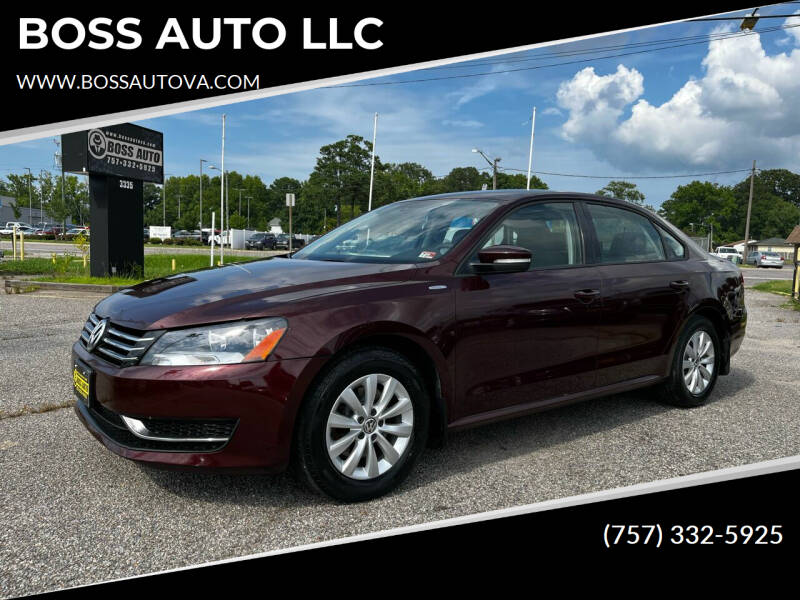 2013 Volkswagen Passat for sale at BOSS AUTO LLC in Norfolk VA