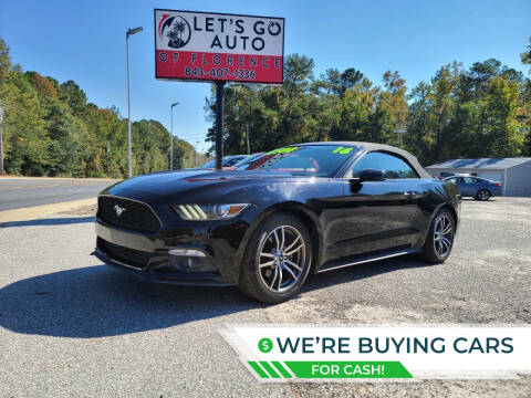 2016 Ford Mustang for sale at Let's Go Auto in Florence SC