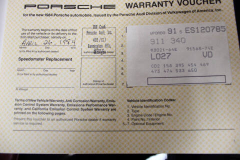 1984 Porsche 911 Carrera