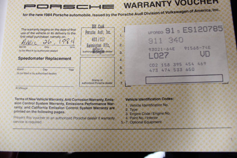 1984 Porsche 911 Carrera