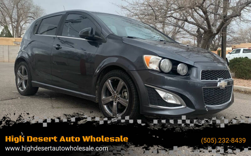 2013 Chevrolet Sonic for sale at High Desert Auto Wholesale in Albuquerque NM