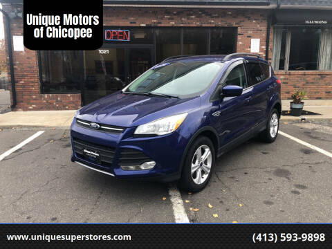 2016 Ford Escape for sale at Unique Motors of Chicopee in Chicopee MA