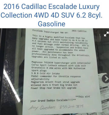 2016 Cadillac Escalade Luxury Collection
