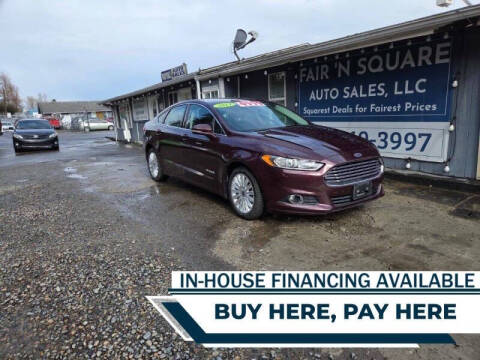 2013 Ford Fusion Hybrid for sale at Fair 'N Square Auto Sales, LLC in Auburn WA