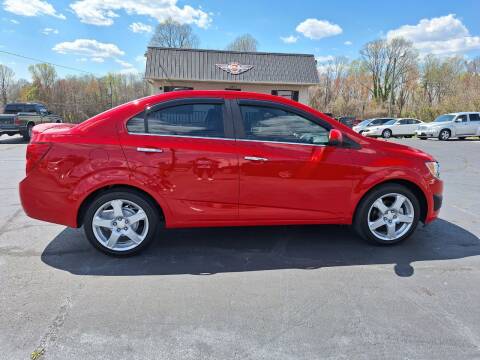 2016 Chevrolet Sonic for sale at G AND J MOTORS in Elkin NC
