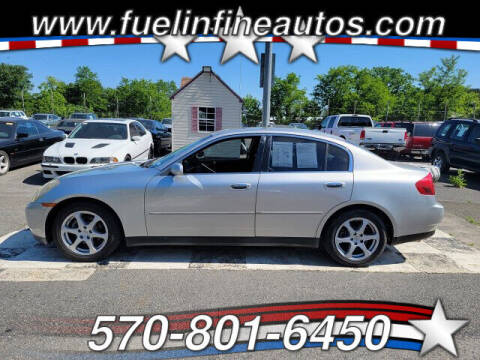 2004 Infiniti G35 for sale at FUELIN FINE AUTO SALES INC in Saylorsburg PA