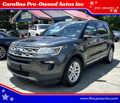 2018 Ford Explorer for sale at Carolina Pre-Owned Autos Inc in Durham NC