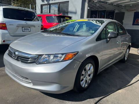 2012 Honda Civic for sale at DEALS ON WHEELS in Newark NJ