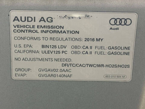 2016 Audi A6 2.0T quattro Premium Plus