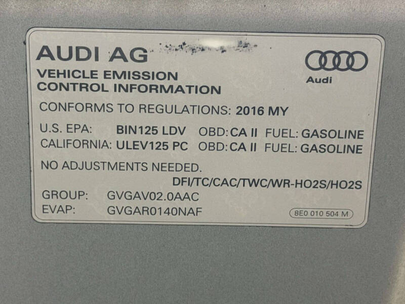 2016 Audi A6 2.0T quattro Premium Plus