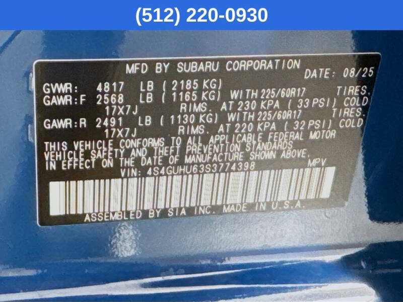 2025 Subaru Crosstrek Wilderness