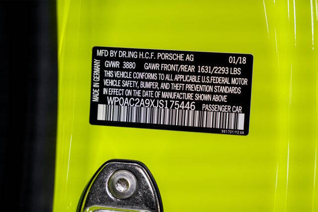 2018 Porsche 911 GT3