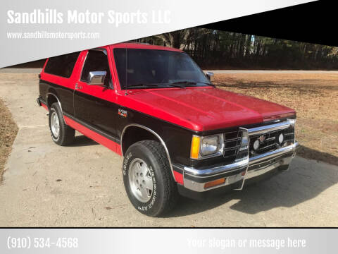 1988 Chevrolet S-10 Blazer for sale at Sandhills Motor Sports LLC in Laurinburg NC
