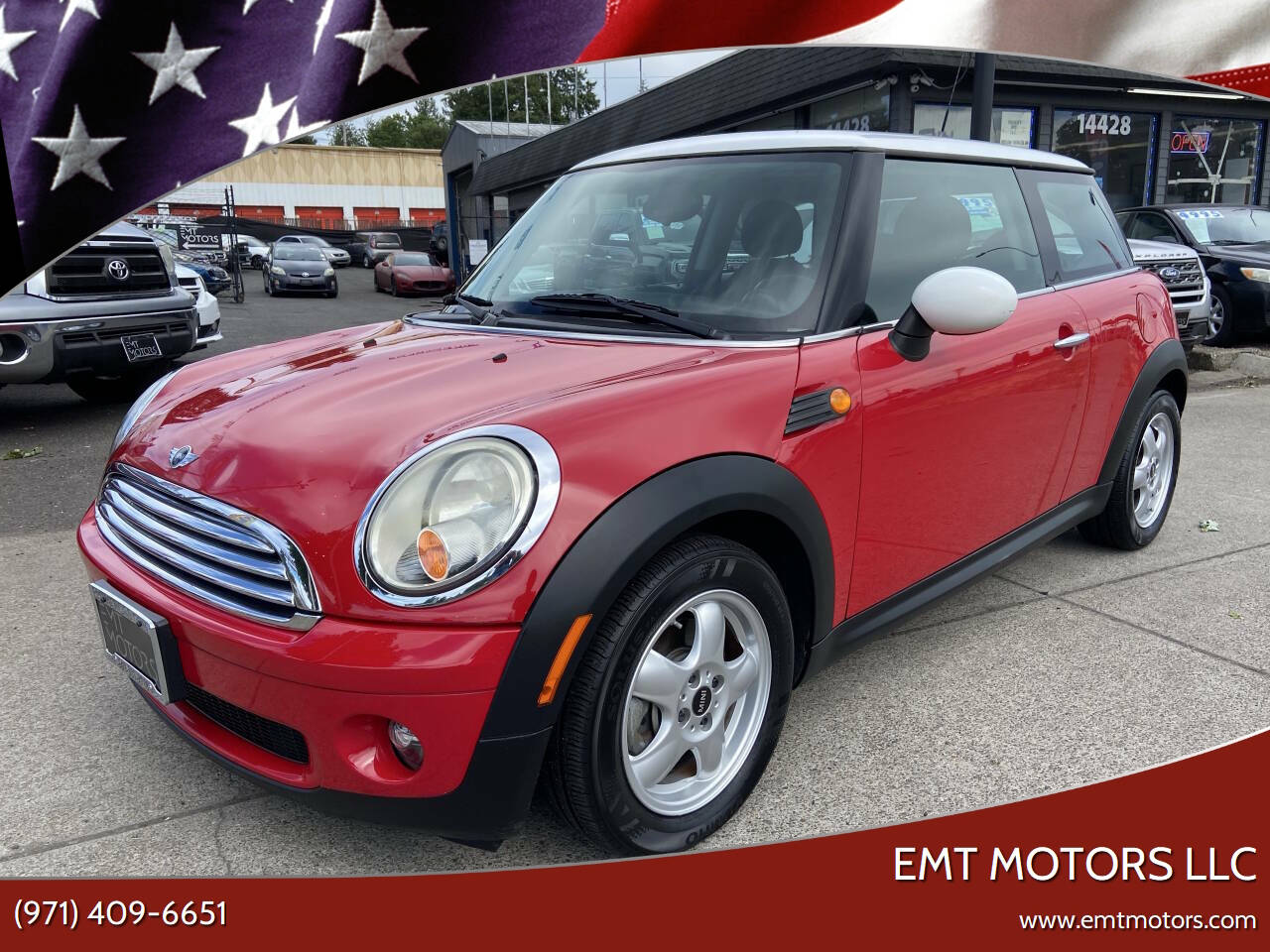 Red 2010 MINI Cooper Base Base 2dr Hatchback 1