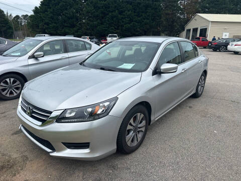 2015 Honda Accord for sale at Pinnacle Acceptance Corp. in Franklinton NC