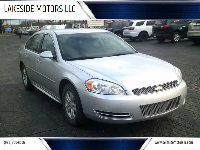 2012 Chevrolet Impala for sale at LAKESIDE MOTORS LLC in Houghton Lake MI