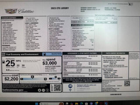 2023 Cadillac CT5 Luxury