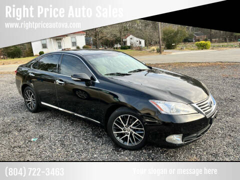 2011 Lexus ES 350 for sale at Right Price Auto Sales in Colonial Heights VA