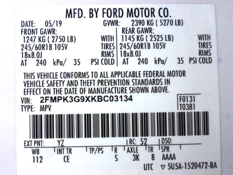 2019 Ford Edge SE