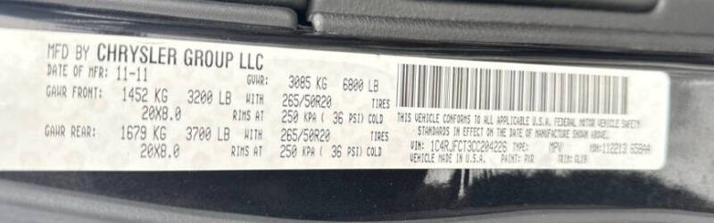 2012 Jeep Grand Cherokee Overland