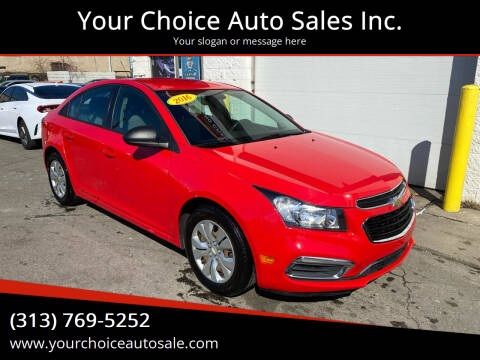 2016 Chevrolet Cruze Limited for sale at Your Choice Auto Sales Inc. in Dearborn MI